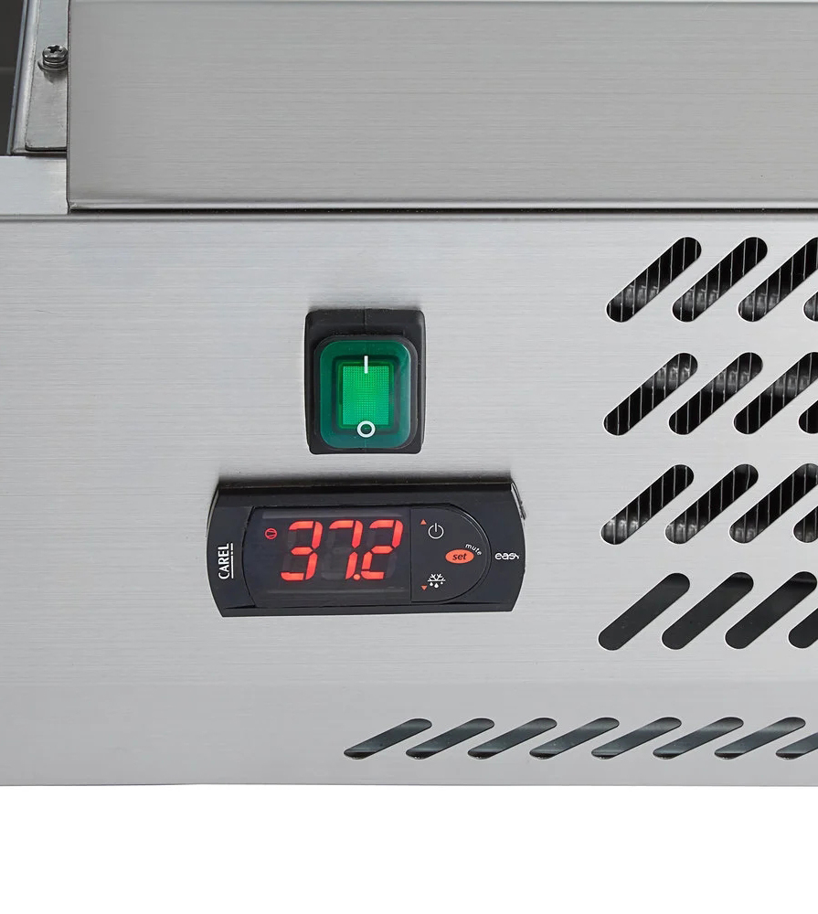 FED-X Salad Bench with Stainless Steel Lid - XVRX1200/380S - Image 6