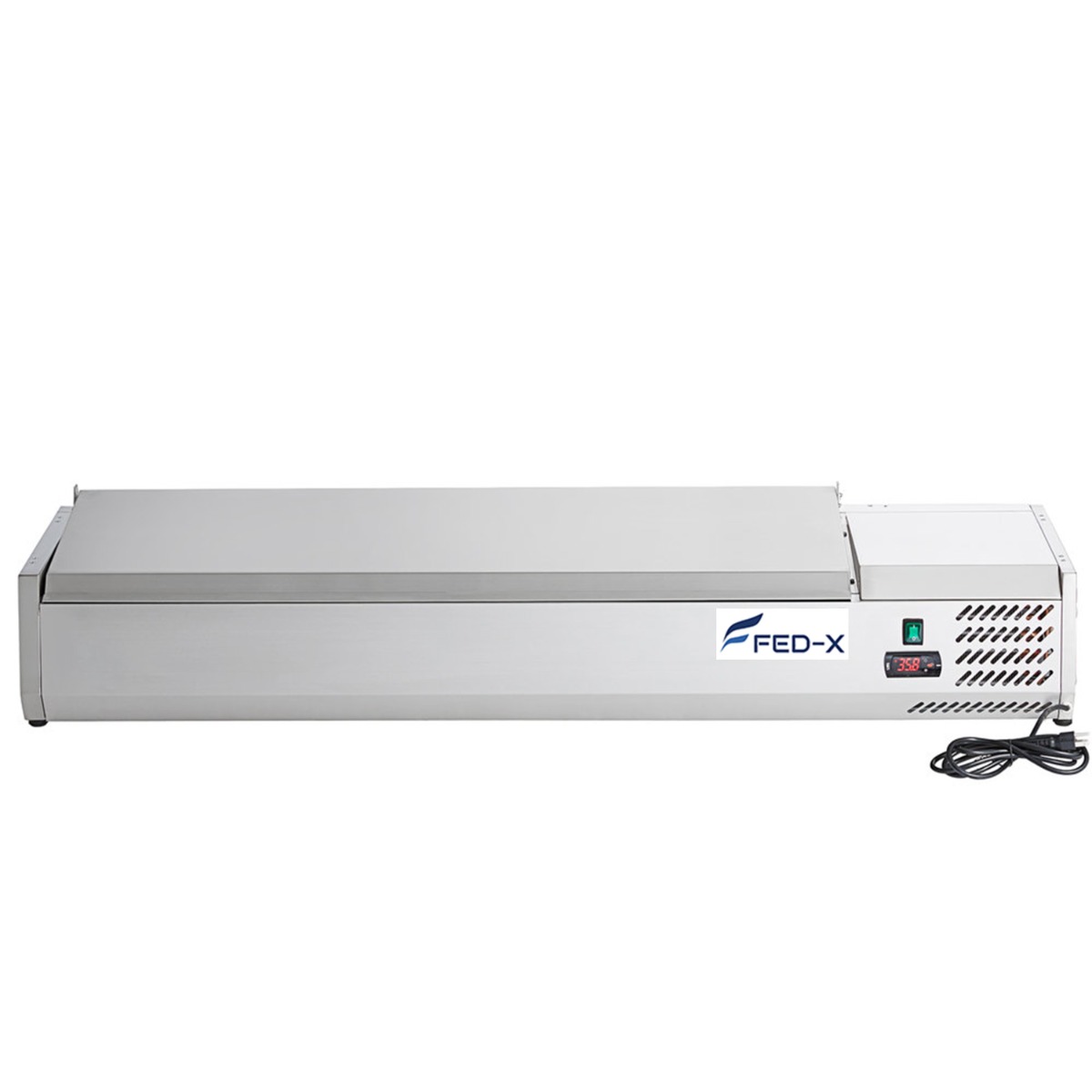 FED-X Salad Bench with Stainless Steel Lid - XVRX1500/380S - Image 2