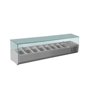FED-X Flat Glass Salad Bench – XVRX1800/380