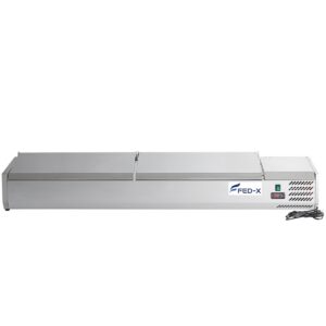 FED-X Salad Bench with Stainless Steel Lids – XVRX1800/380S